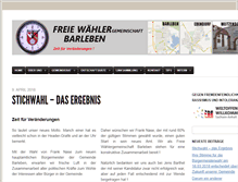 Tablet Screenshot of freiewaehlerbarleben.de
